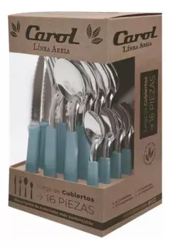 SET DE CUBIERTOS EN CAJA AREIA X16PIEZAS CAROL