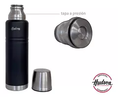 Termo Hudson Acero Negro 1 Litro De Acero Inoxidable - tienda online