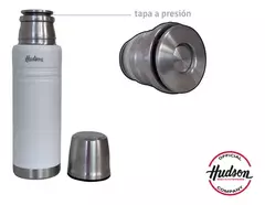 Termo Hudson 500 Ml Acero Blanco De Acero Inoxidable - ABRUZZO BAZAR