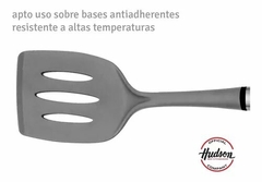 Espátula Calada Hudson Nylon Con Mango De Acero Inoxidable en internet