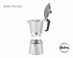 Cafetera Esmaltada Hudson Gris Estilo Italiana 6 Tazas - comprar online