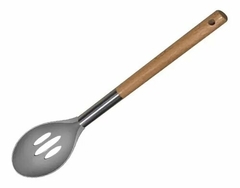 Cuchara Hudson Ranurada De Cocina Con Mango De Madera - comprar online