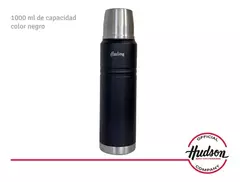 Termo Hudson Acero Negro 1 Litro De Acero Inoxidable en internet