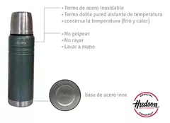 Termo Hudson Acero Verde De Acero Inoxidable 500 Ml - tienda online