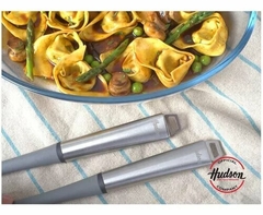 Cuchara Hudson Nylon Color Gris Con Mango Acero Inoxidable - tienda online