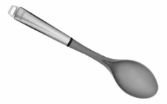 Cuchara Hudson Nylon Color Gris Con Mango Acero Inoxidable