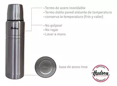 Termo Hudson Acero Pulido 1 Litro De Acero Inoxidable - tienda online