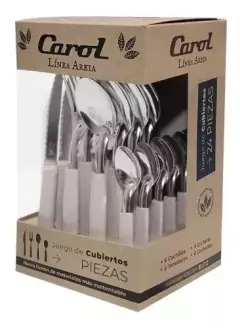 SET DE CUBIERTOS EN CAJA AREIA X16PIEZAS CAROL - comprar online
