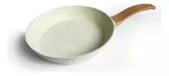 Sarten Induccion Antiadherente 28 Cm Granito Crema Carol