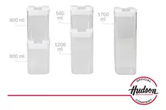 Set Frasco Plástico Hermético Con Tapa X5 en internet