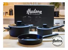 Batería De Aluminio Antiadherente 5 Piezas Hudson Daily en internet