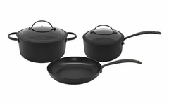 Batería Cocina Antiadherente 5 Piezas Hudson Total Black