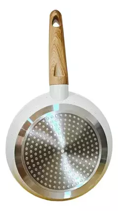 Sarten Induccion Antiadherente 28 Cm Granito Crema Carol - comprar online
