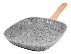Bífera Granito Stone Aluminio Forjado 26cm Inducción Color Gris