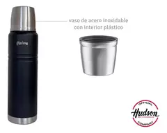 Imagen de Termo Hudson Acero Negro 1 Litro De Acero Inoxidable