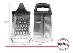 Rallador Hexagonal Hudson De Acero Inoxidable 6 Caras 20 Cm - ABRUZZO BAZAR