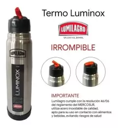 TERMO LUMILAGRO DE ACERO LUMINOX - comprar online