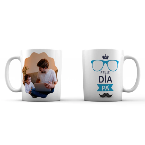 Taza Cerámica para Papá con Foto y Frase - SubliBridge