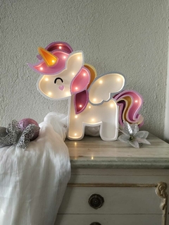 Unicornio Corazón Lámpara Decorativa