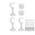 KIT PARA VARAO DE CORTINA 28MM(GROSSO) COM 2 UNIDADES na internet