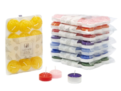 Velas de noche color x12 iluminarte