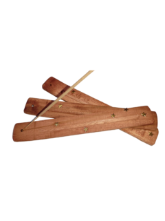 Porta sahumerios redondo madera