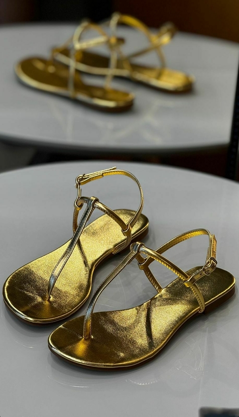 Rasteira Fio Dourada