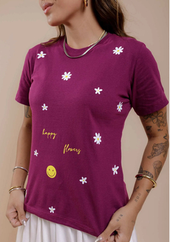 T-Shirt Happy Flowers - comprar online
