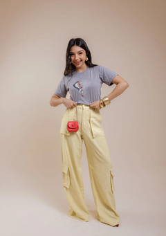 T-Shirt - Elefante Cinza na internet