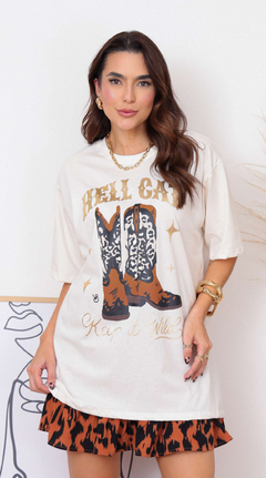 Camisão Bota Wild Off White