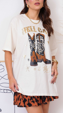 Camisão Bota Wild Off White - comprar online