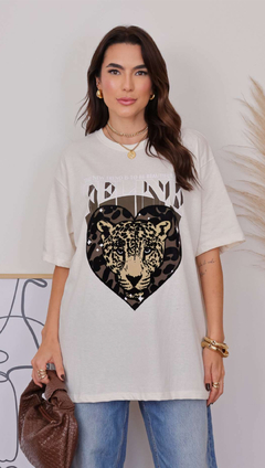Camisão Feline Veludo Off White