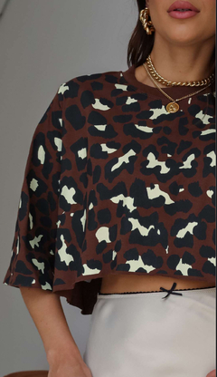 Cropped Animal Print - comprar online