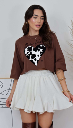 Cropped Boho Coração