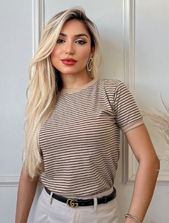T-Shirt Listrada Nude