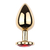 Plug Anal de Coração Dourado - Tamanho M - Pruve Sex Shop