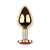 Plug Anal de Coração Dourado - Tamanho M - comprar online