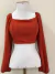 Cropped Manga Longa de Amarração - comprar online