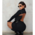 VESTIDO CANELADO MANGA LONGA - comprar online