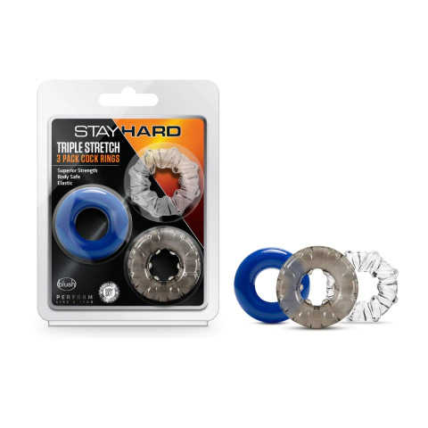 Anillos Stay Hard Triple Stretch 3 piezas