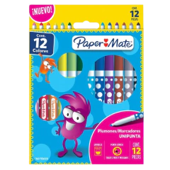 Marcador Delgado Paper Mate 12pzs