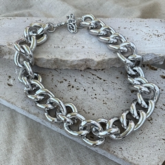 Colar Maxi Correntaria (prateado) - comprar online