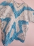 Roupa de Santo/Orixa Candomblé/Umbanda Conjunto Bordados Masculino Camisu e Calçolu Branco com Azul