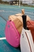 Mochila de Ecocuero combinada Beige/Rosa chicle en internet