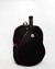 Mochila de ecocuero Negra/Bordo