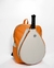Mochila de Ecocuero Combinada Naranja/Blanca - comprar online
