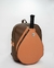 Mochila de Ecocuero combinada Habano/Mango - comprar online