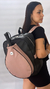 Mochila combinada negra/rosa viejo