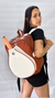 Mochila de ecocuero combinada Terra/Blanca - comprar online
