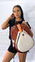 Mochila de ecocuero combinada Terra/Blanca